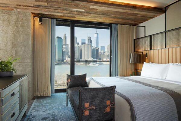 1 Hotel Brooklyn Bridge 高级套房  Skyline 1 Bedroom Suite