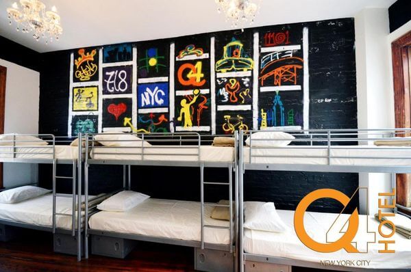 纽约最好的便宜住宿、背包客最爱-Q4 Hotel