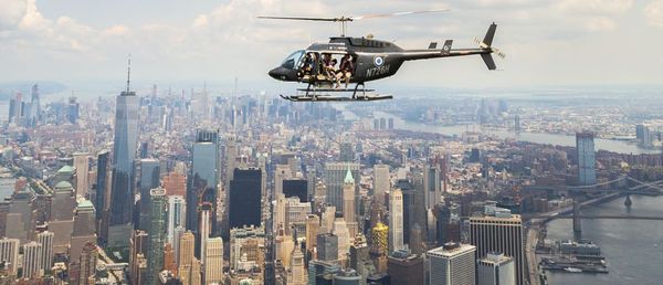 纽约情侣约会直升机