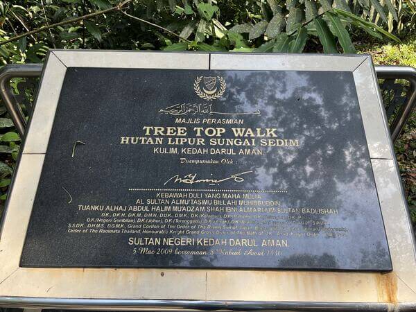 吉打景点 The Tree Top Walk Sungai Sedim