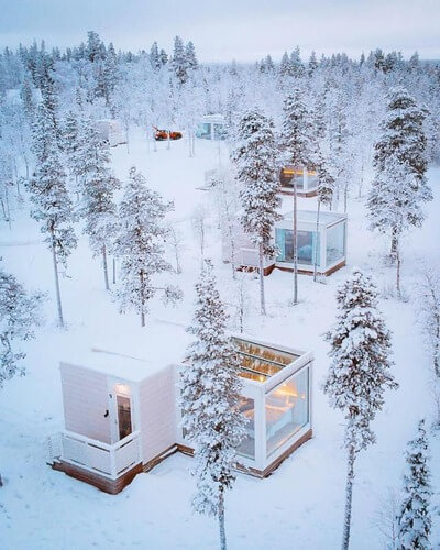 芬兰极光玻璃屋